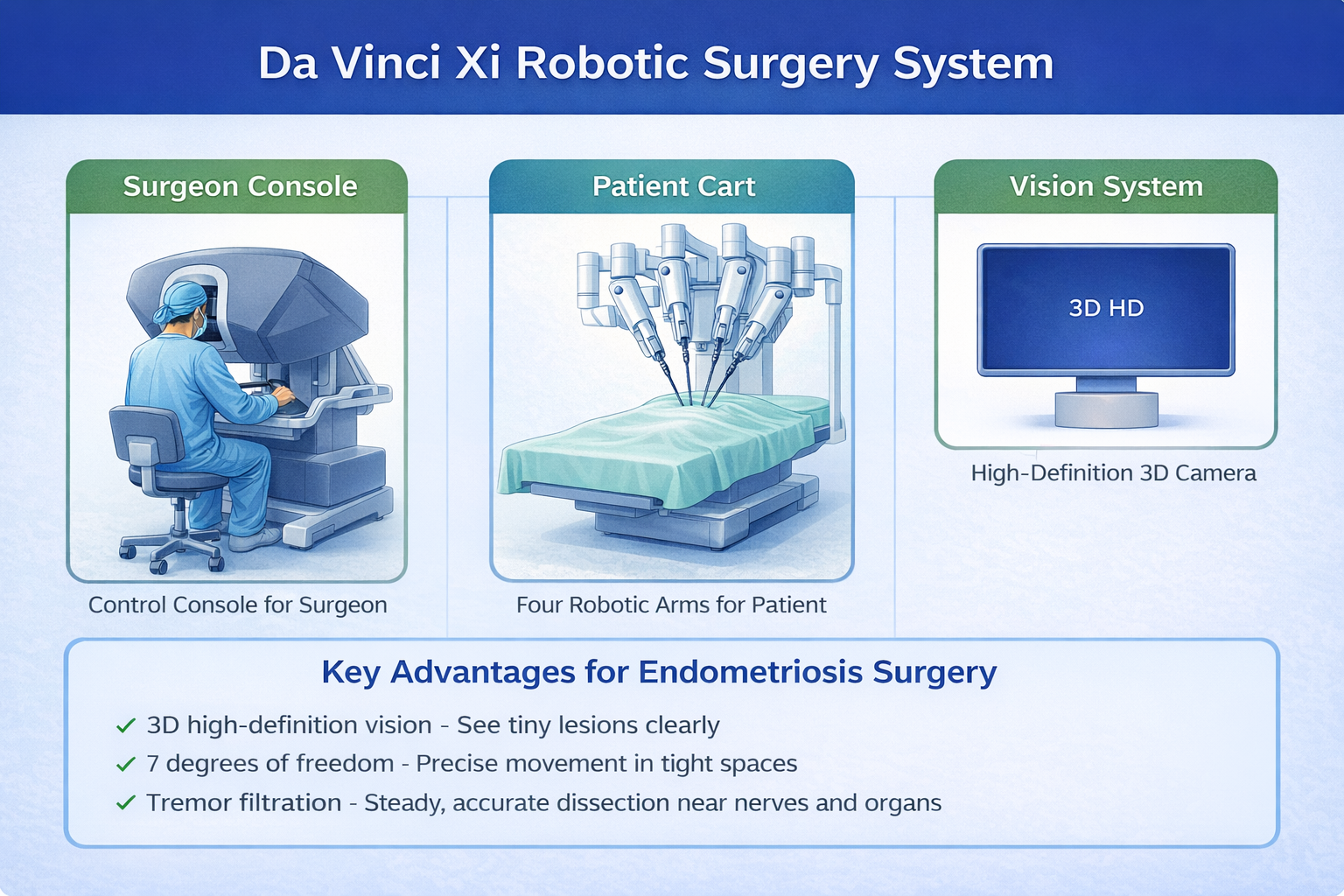 Endometriosis Surgery by Dr Swapna Misra | Da Vinci Xi Robotic ...